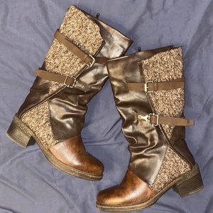 Adjustable calf Muk Luks boots